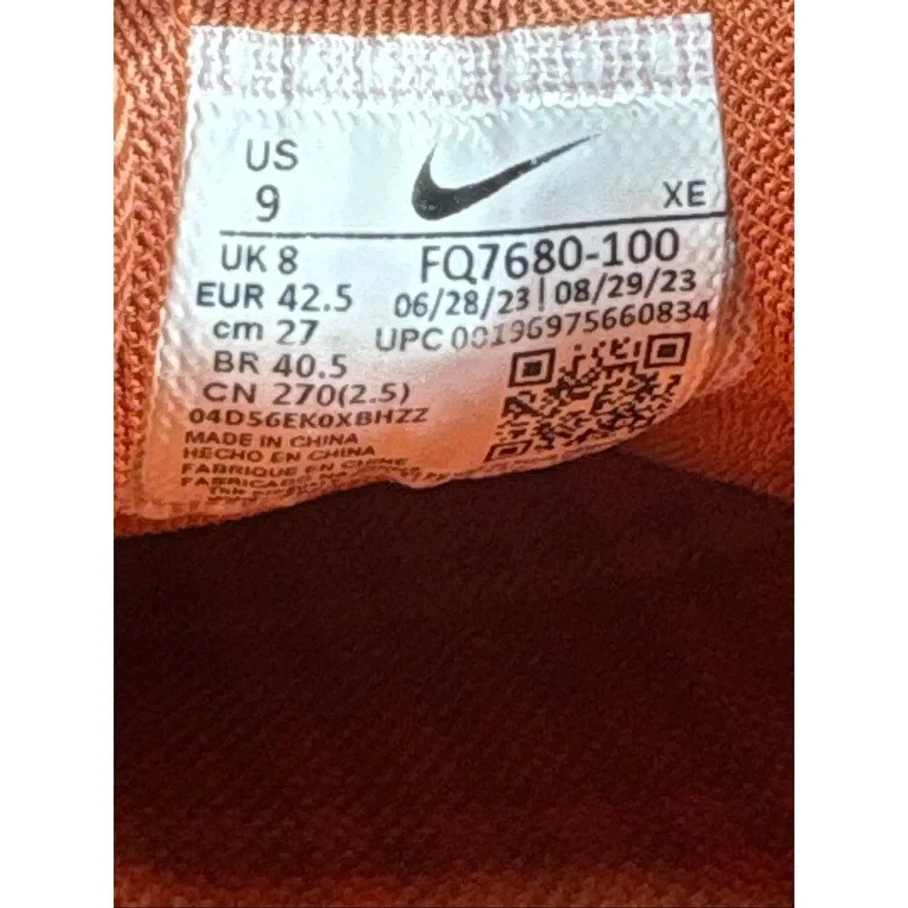 Nike Air Zoom Pegasus 40 Premium Floral Orange Blue Running Shoes Men’s Size 9 F